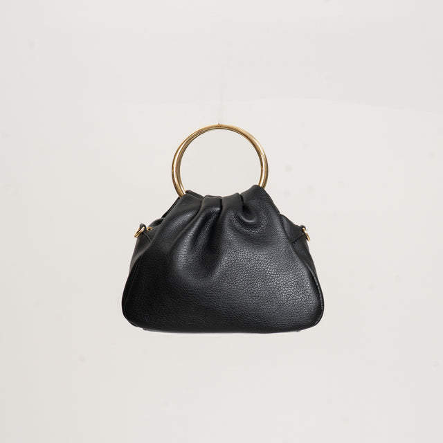 W by Whitemood-Borsa clutch con manici rigidi - Nero