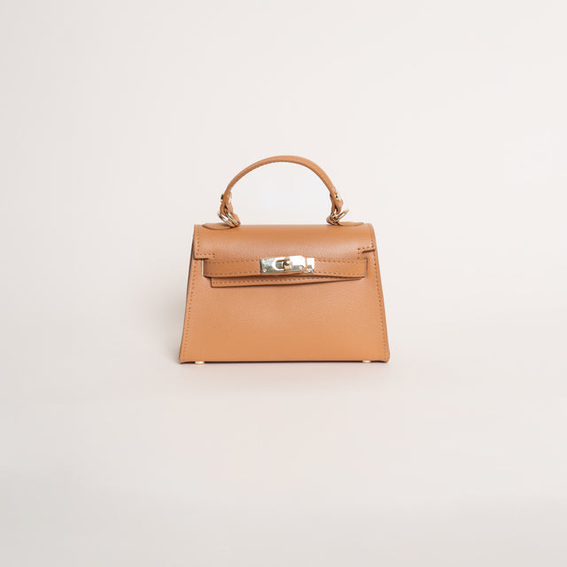 W by whitemood- Borsa mini bag a mano - camel