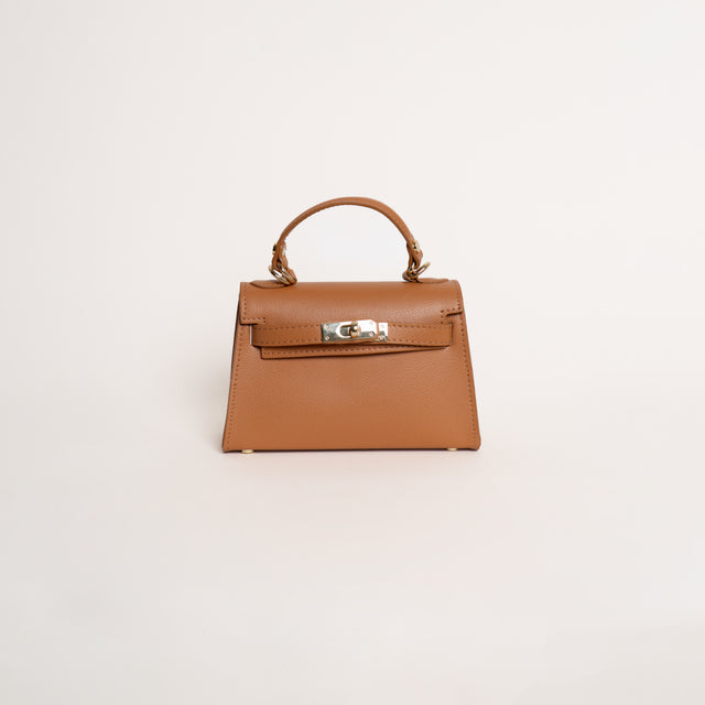 W by whitemood- Borsa mini bag a mano - cuoio