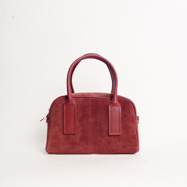 W by whitemood- Borsa bauletto scamosciata - vino