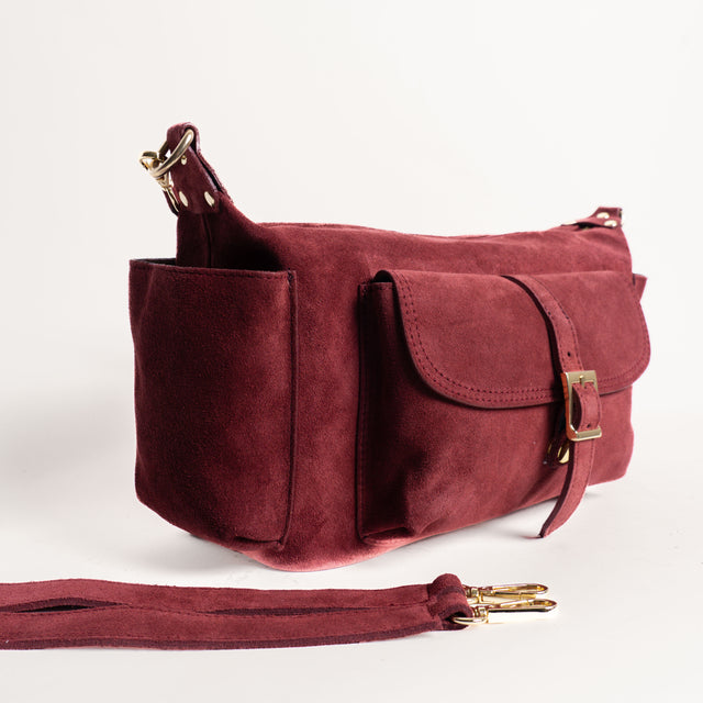 W by whitemood- Borsa city scamosciata - vino