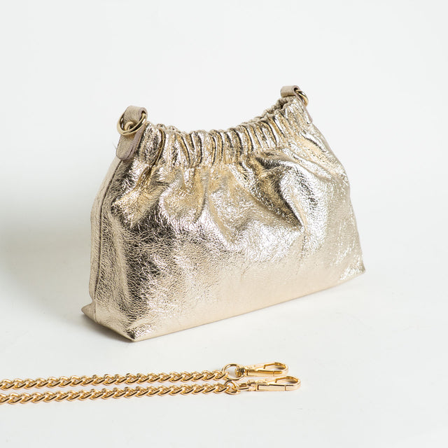 W by Whitemood-Mini pouch con catena - gold