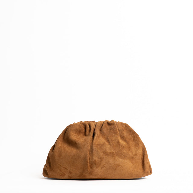 W by Whitemood-Borsa clutch in camoscio - cuoio