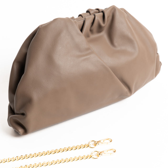 W by Whitemood-Maxi borsa clutch - fango