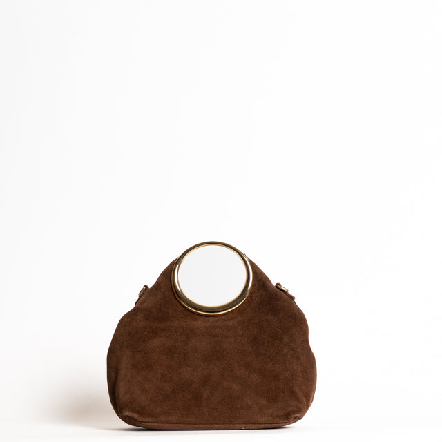 W by Whitemood-Borsa a mano scamosciata - cioccolato