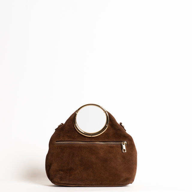 W by Whitemood-Borsa a mano scamosciata - cioccolato