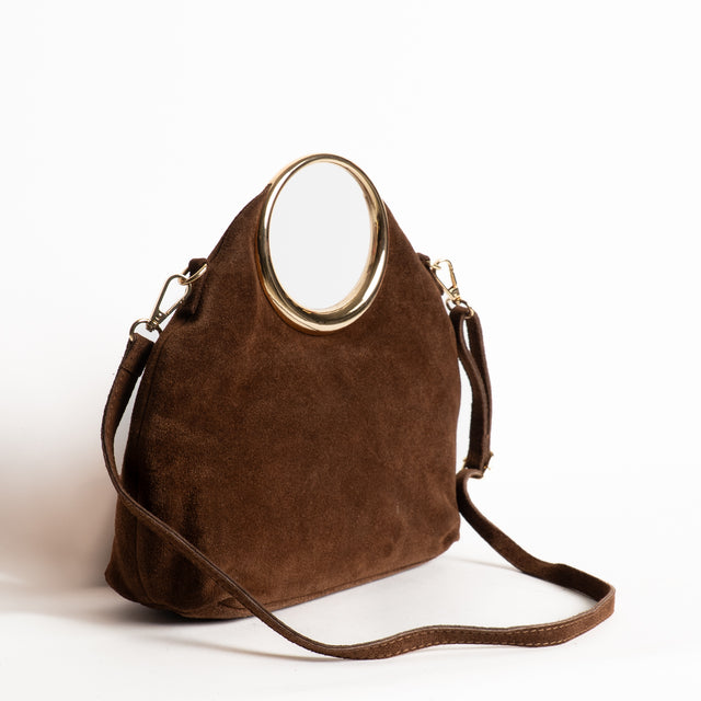 W by Whitemood-Borsa a mano scamosciata - cioccolato