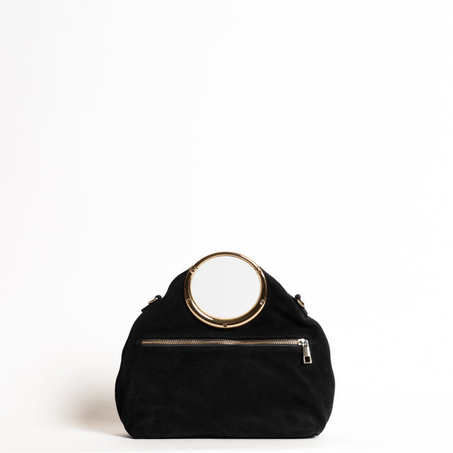 W by Whitemood-Borsa a mano scamosciata - nero