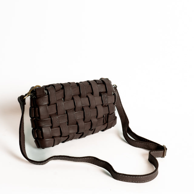 W by Whitemood-Pochette intrecciata - caffe'