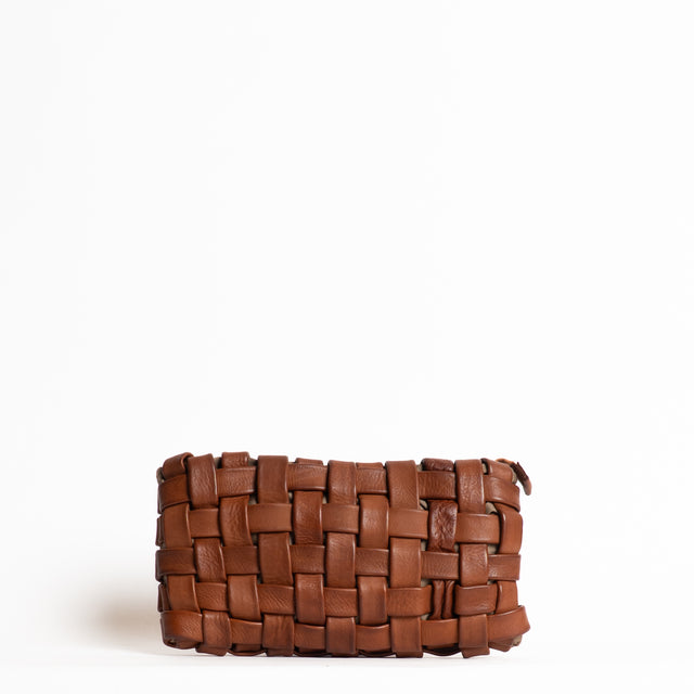 W by Whitemood-Pochette intrecciata - cuoio