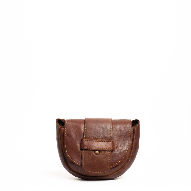 W by Whitemood-Mini tolfina in pelle - cuoio