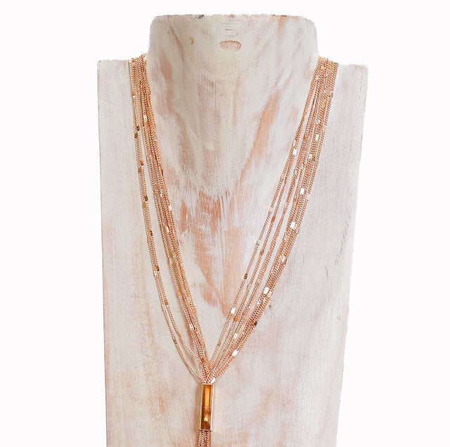 W by Whitemood-Collana multifilo a Y - gold