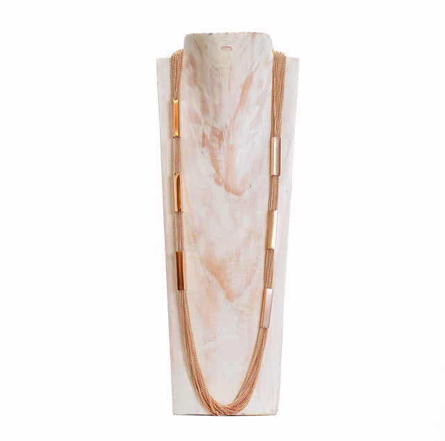 W by Whitemood-Collana multifilo inserti in metall - gold