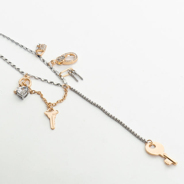 W by Whitemood-Collana con ciondoli - gold/silver