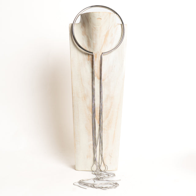 W by Whitemood-Collana rigida con pendente - silver