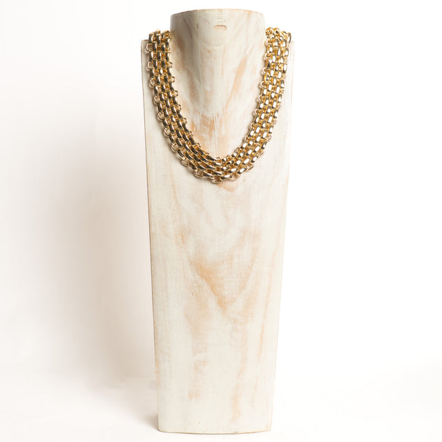 W by Whitemood-Collana collier intrecciata - gold