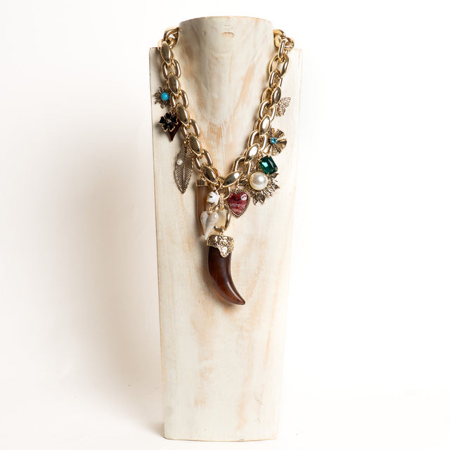 W by Whitemood-Collana catena con ciondoli - gold