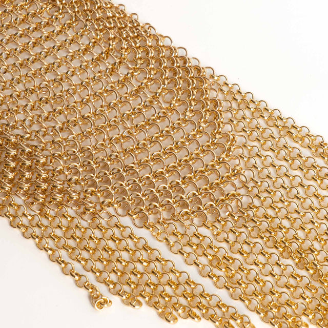 W by Whitemood-Collana in maglia a cascata - gold