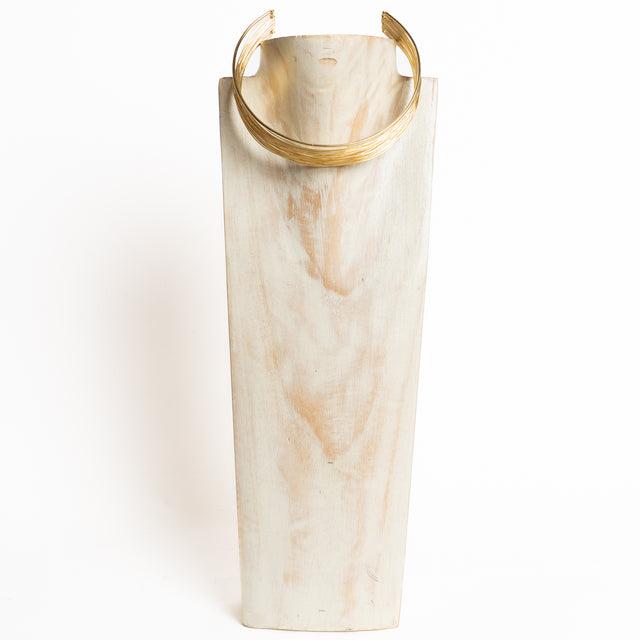 W by Whitemood-Collana rigida multifilo - gold