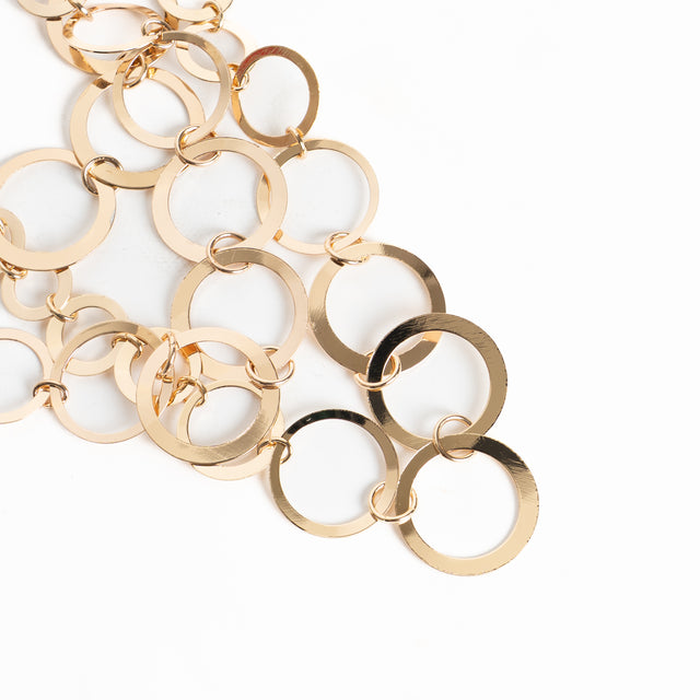 W by Whitemood-Collana multifilo ad anelli - gold
