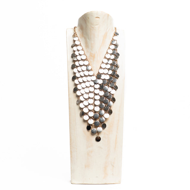W by Whitemood-Collana cascata con paillettes - gold/silver