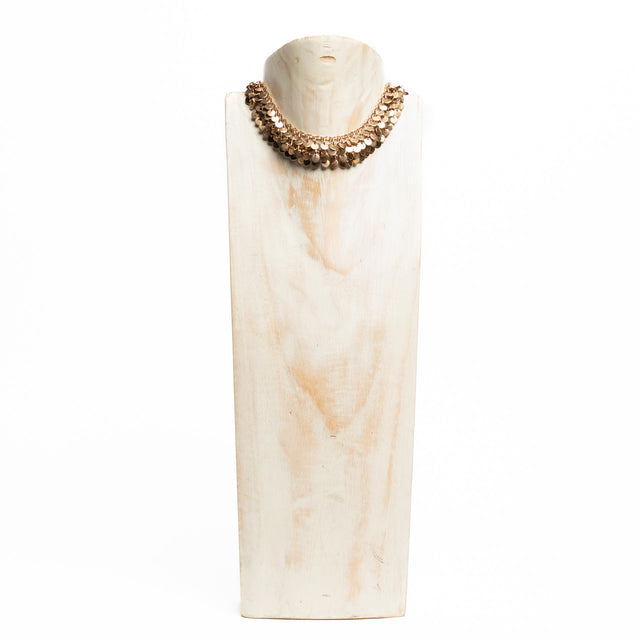 W by Whitemood-Mini sequin necklace - gold