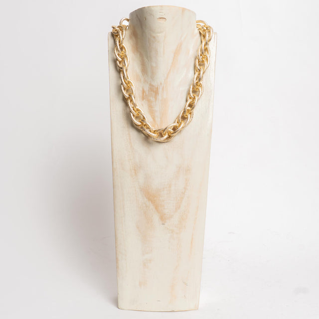 W by Whitemood - Collar de cadena con doble anilla - dorado
