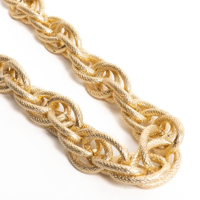 W by Whitemood - Collar de cadena con doble anilla - dorado