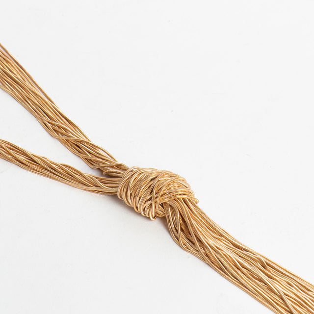 W by Whitemood-Collana multifilo con nodo - gold