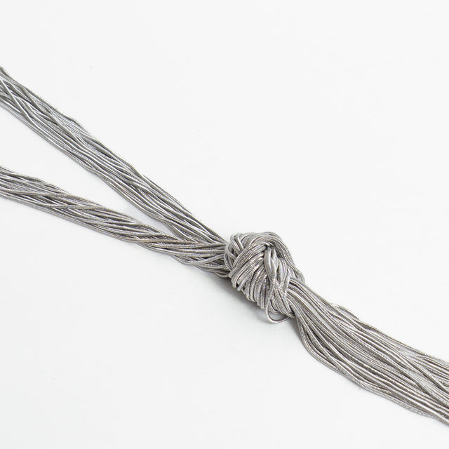 W by Whitemood-Collana multifilo con nodo - silver