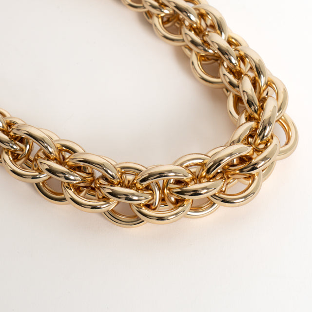 W by whitemood- Collana catene intrecciate - gold
