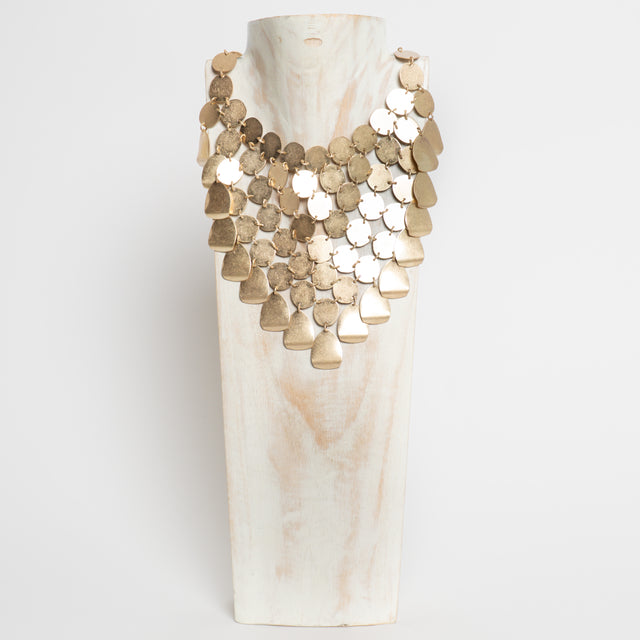 W by whitemood- Collana con nido d'ape - gold