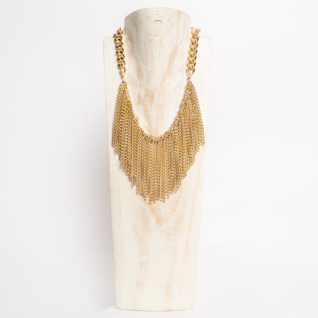 W by Whitemood-Collana con frange - gold