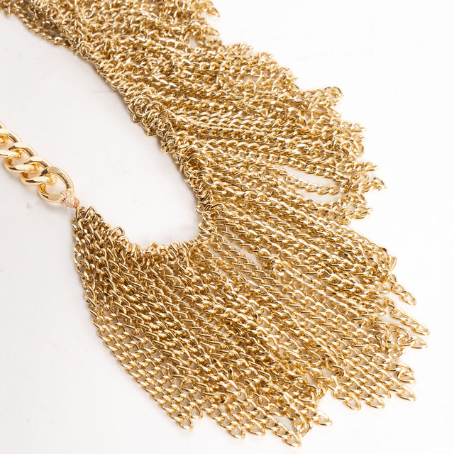 W by Whitemood-Collana con frange - gold
