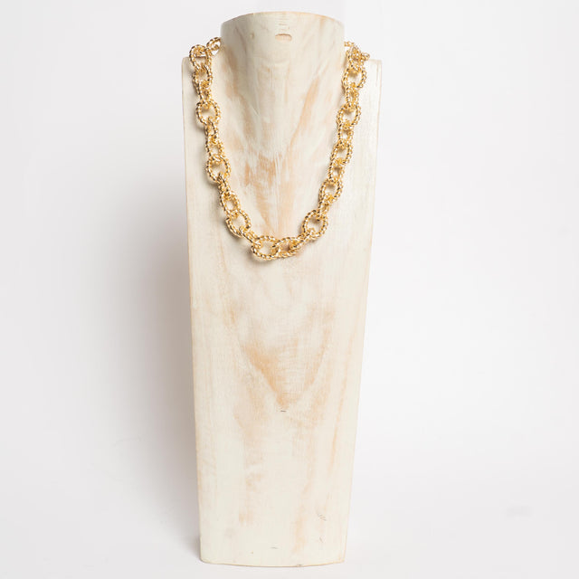 W by Whitemood-Collana catene intrecciate - gold