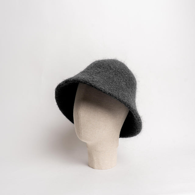 W by Whitemood-Bucket hat misto alpaca - antracite melange