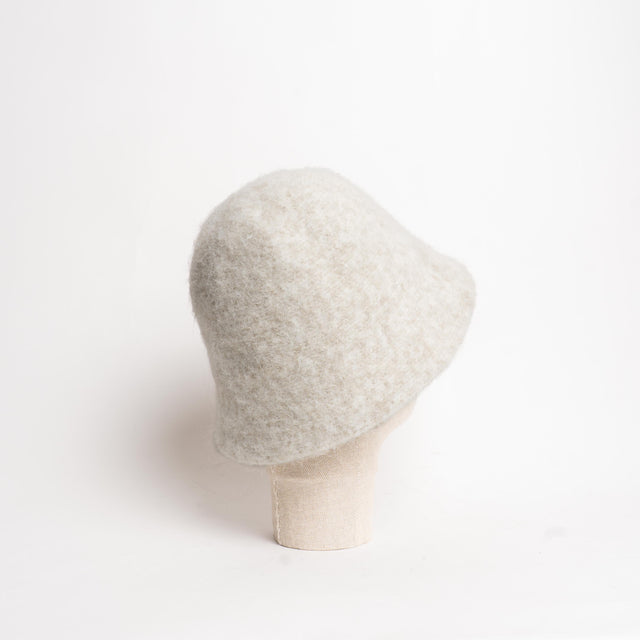 W by Whitemood-Bucket hat misto alpaca - burro
