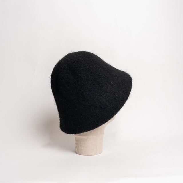 W by Whitemood-Bucket hat misto alpaca - nero