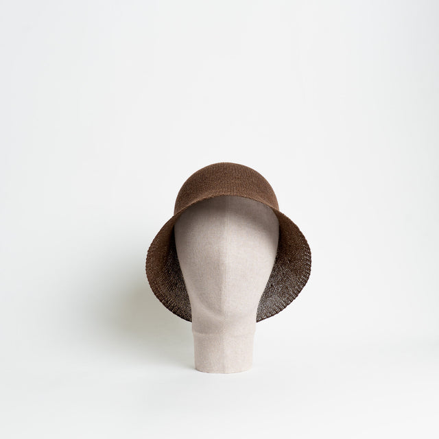 W by Whitemood- Bucket hat intrecciato - choco