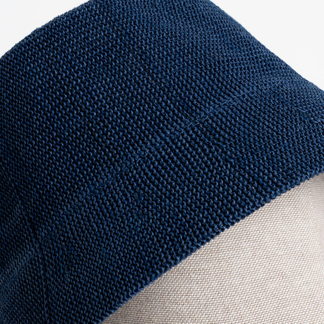 W by Whitemood-Bucket hat in rafia intrecciata - blu