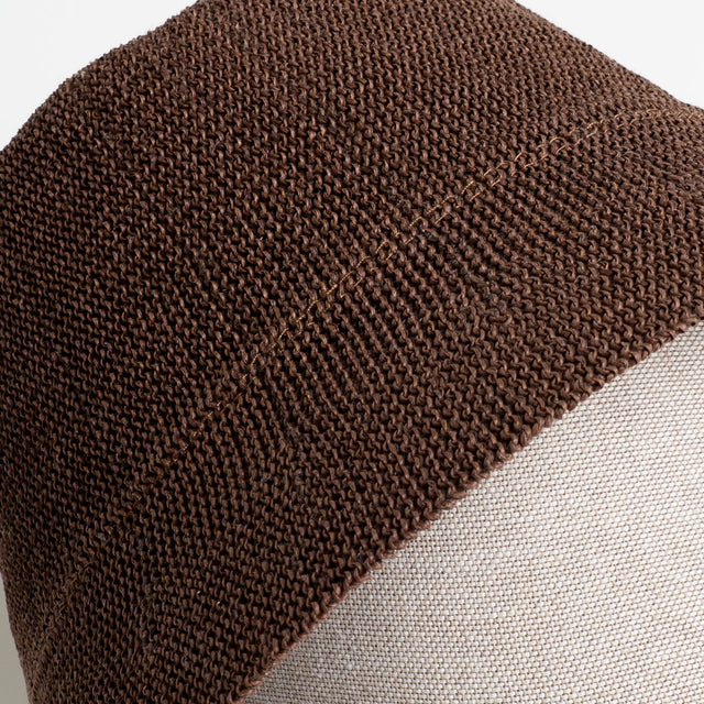 W by Whitemood-Bucket hat in rafia intrecciata - choco