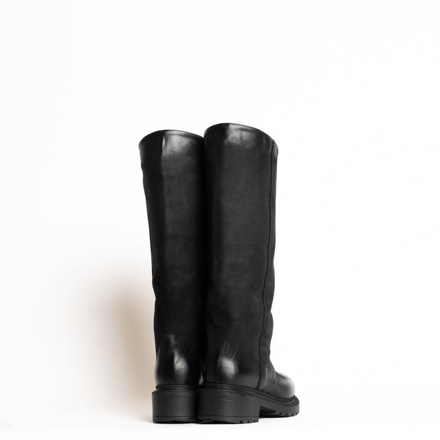 Whitemood-Stivale in pelle - nero