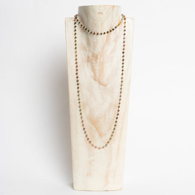 W by Whitemood-Collana in perline tormalina - multicolor