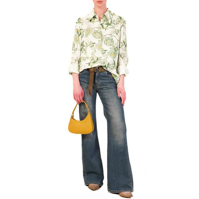 Wu'side-Camicia fantasia - acqua/verde/salvia