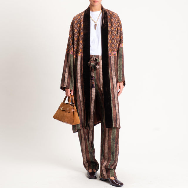 Wu'side-Kimono fantasia - moro/verde/sand