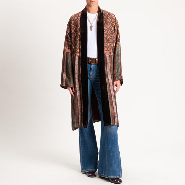 Wu'side-Kimono fantasia - moro/verde/sand