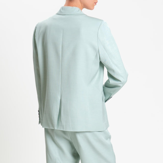 Wu'side-Giacca misto tencel un bottone - polvere