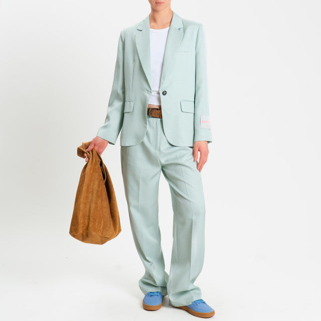 Wu'side-Pantalone misto tencel - polvere