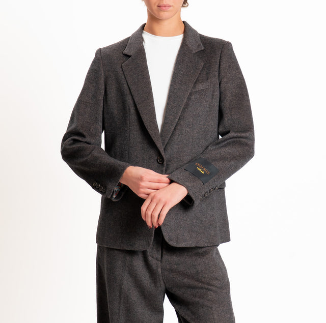 Wu'side-Giacca resca misto lana - antracite