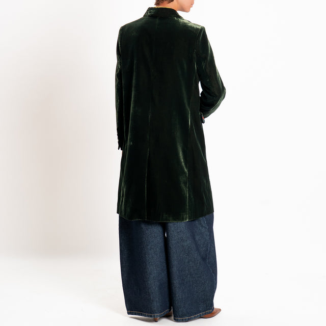 Wu'side-Cappotto velluto ciniglia - militare